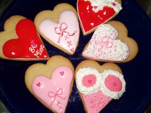 assorted lingerie hearts
